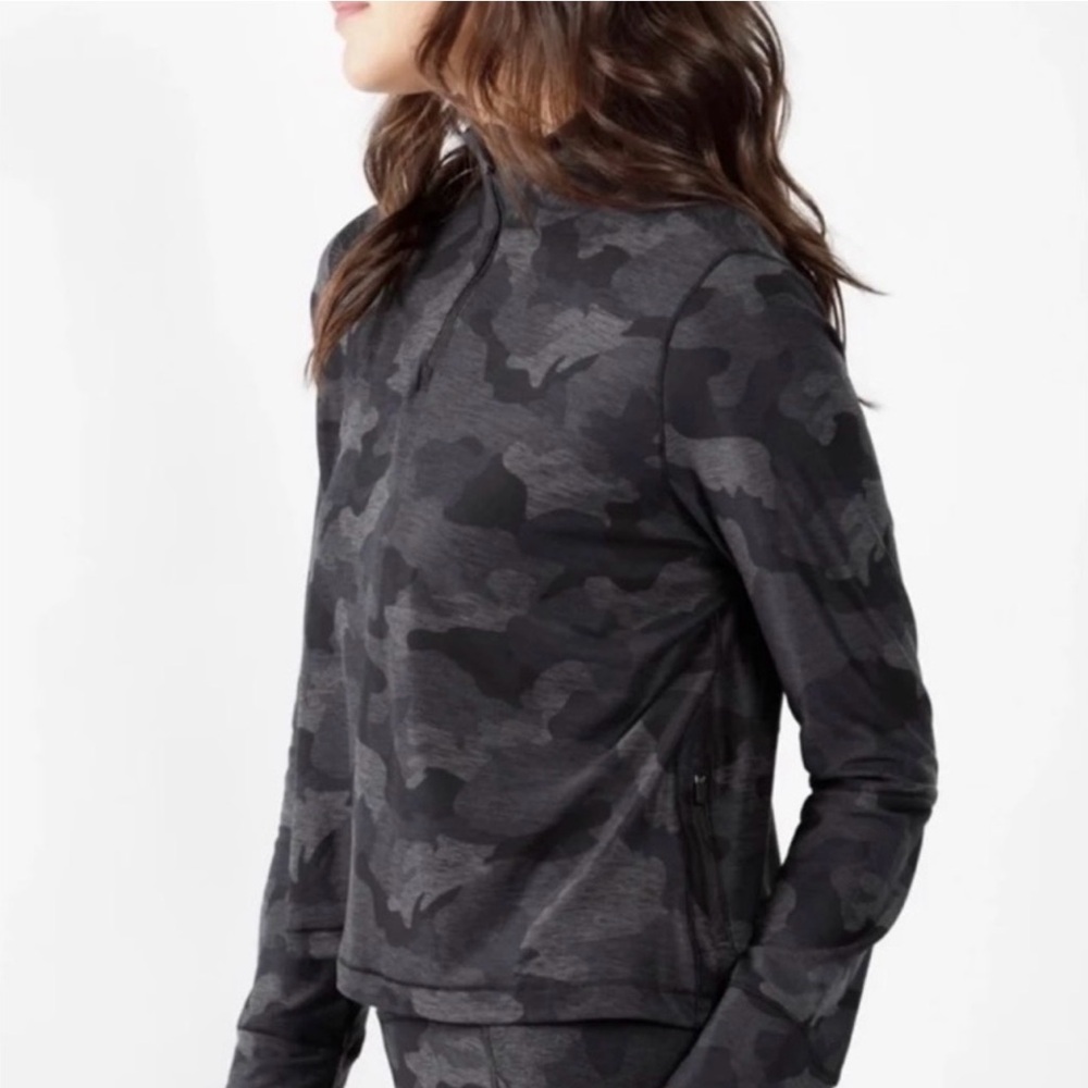 Yogalicious Lux Camo 1/4 Zip Pullover - Picture 3 of 7
